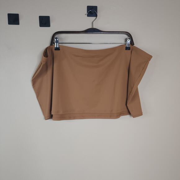 SKIMS Other - Skims Recycled Swim Micro Mini Skirt in Almond Size 4X